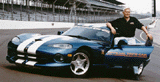 Robert A. Lutz, who was Chrysler Corporation President on May 26, 1996, with a Dodge Viper GTS that he drove to set the pace for the start of the 80th running of the Indianapolis 500.