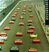 Fifty Vipers with their owners take a parade lap around the Indianapolis Motor Speedway 5/24