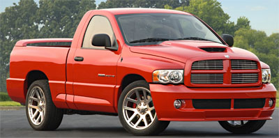 2004 Dodge Ram SRT-10 in red